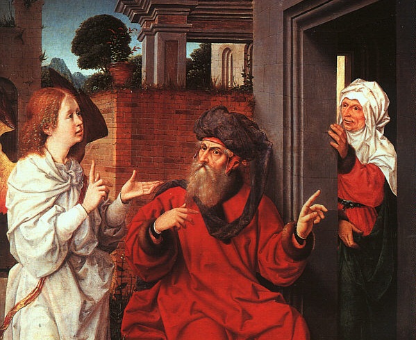 painting of Abraham, Sarah, and the Angel