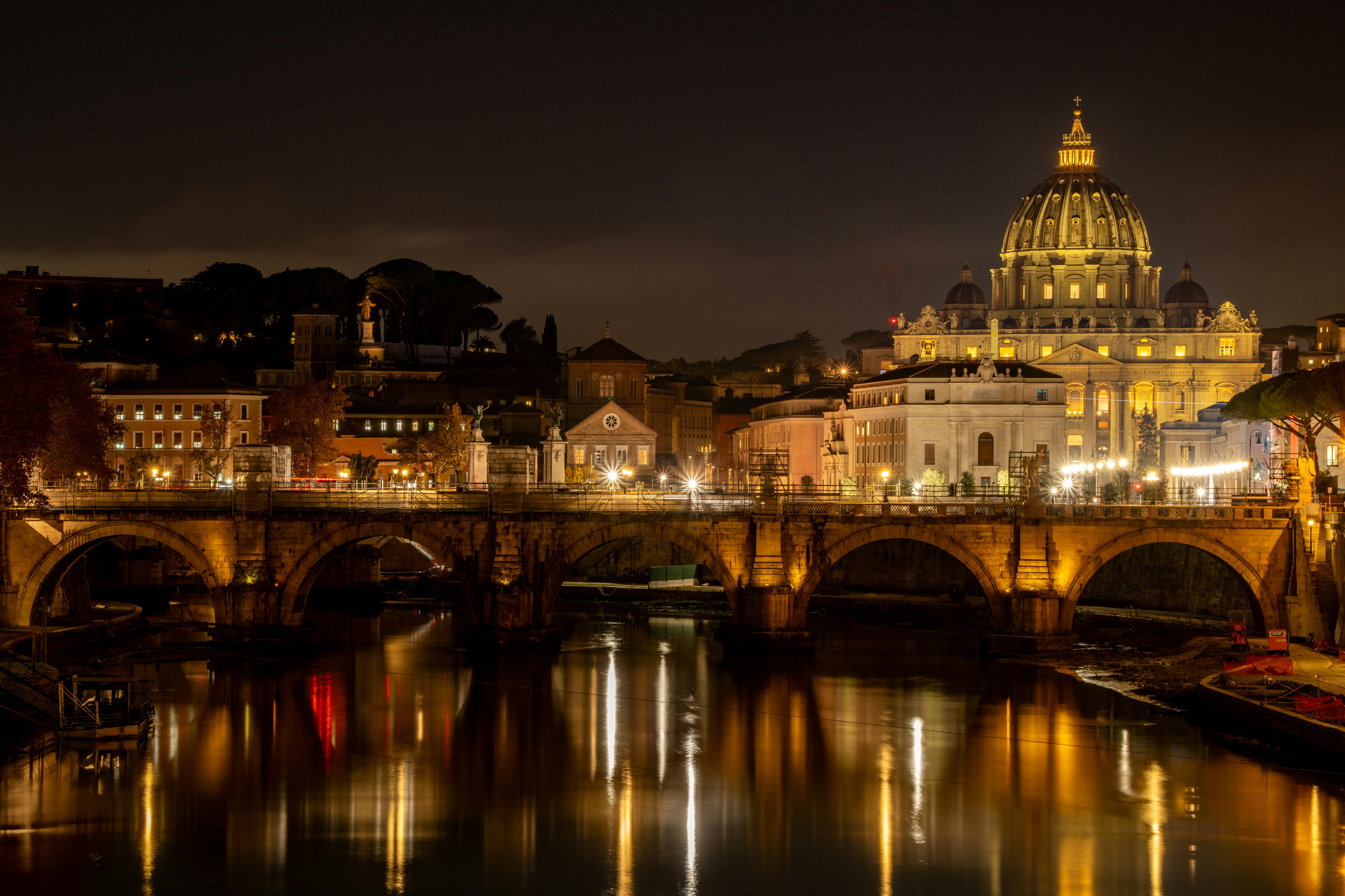 bridge over body of water in rome